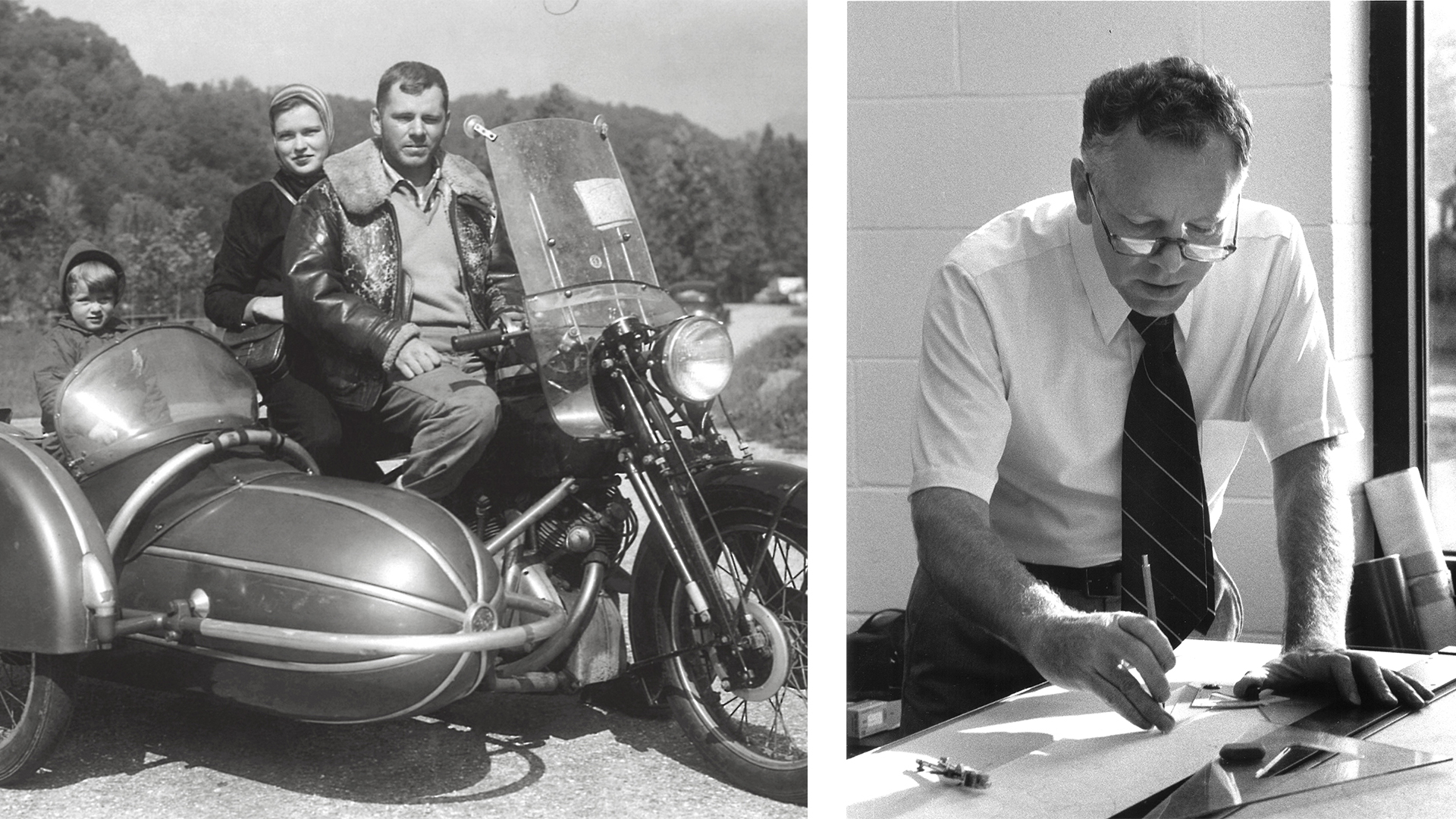 Jim and Maureen Buchwald are pictured on their Vincent motorcycle