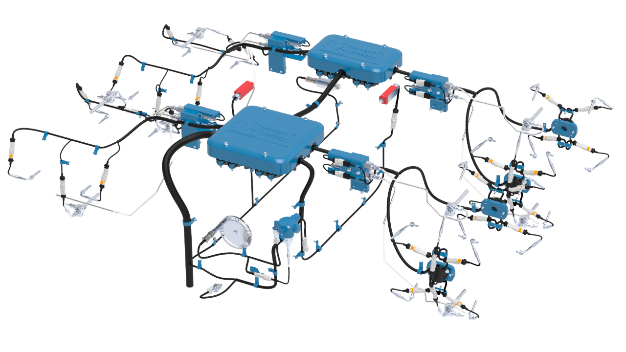 Wiring Harness rendering for the Ariel Smart Compressor