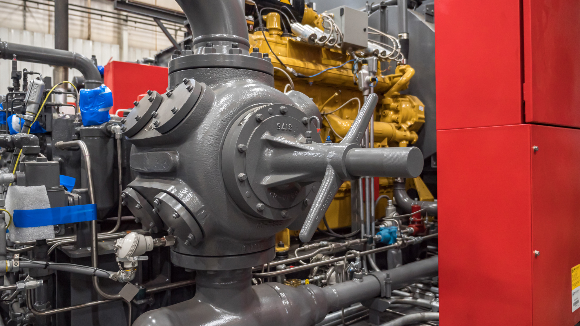 Compressor package being assembled at Dearing